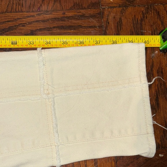 PACSUN Cream Colored Patchwork Dad Jean - Picture 7 of 13